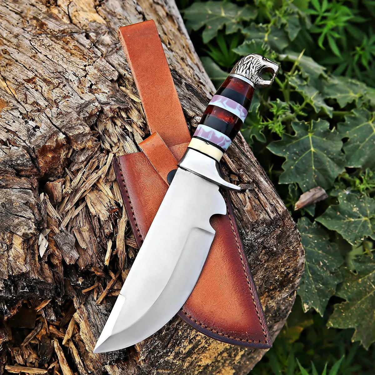 J2 Steel Hunting Knife 11" – Resin Handle & Steel Guard | DRSKNIVES HUB