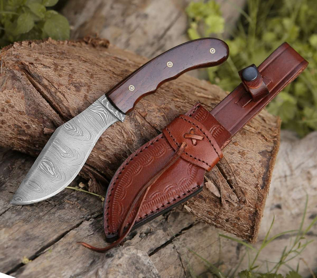 HAND FORGED OUTDOOR KUKRI KNIFE WITH LEATHER SHEATH || DRS KNIVES HUB