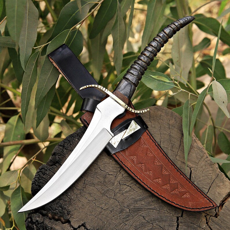 J2 Steel Skinner Knife 14.5" – Pakka Wood Handle Brass Guard | DRSKNIVES HUB