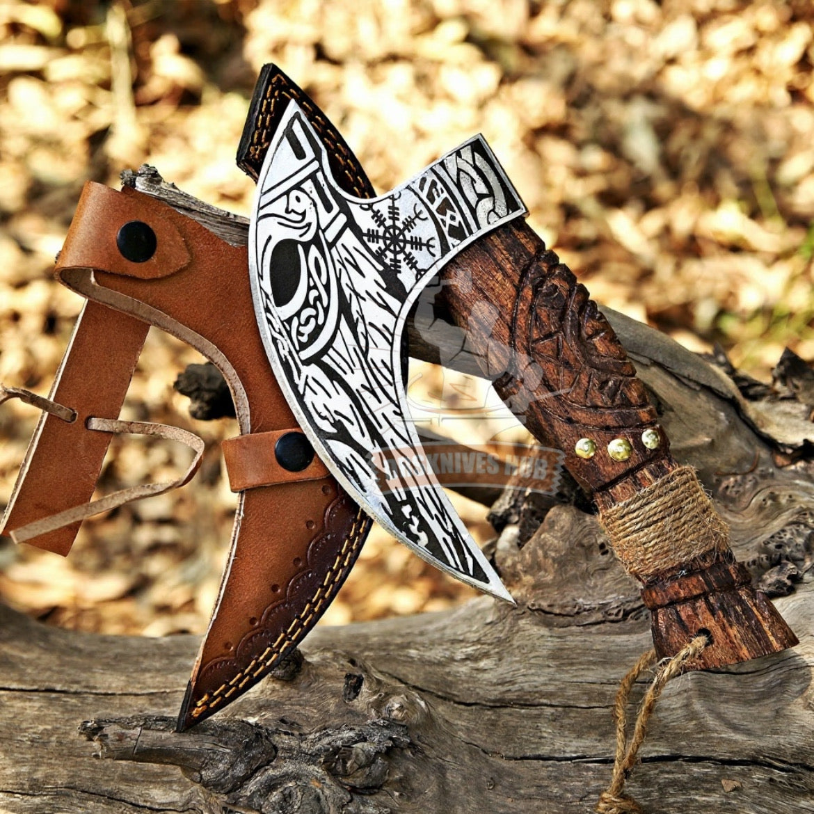 Pizza Axe – Hand Forged High Carbon Steel Pizza Cutter | DRSKNIVES HUB