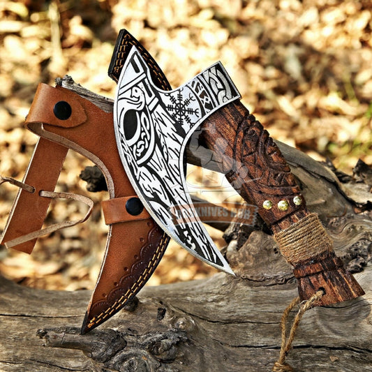 Pizza Axe – Hand Forged High Carbon Steel Pizza Cutter | DRSKNIVES HUB