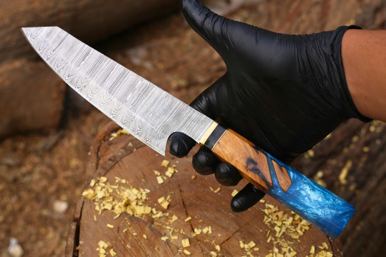 CHEF KNIFE CUSTOM HANDMADE DAMASCUS KITCHEN KNIFE || DRS KNIVES HUB