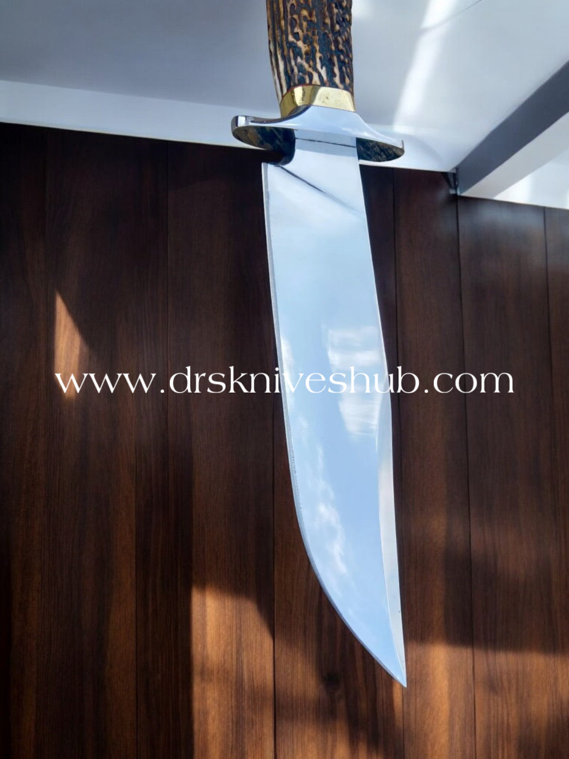 BEAUTIFUL HANDMADE J2 STEEL EDC BOWIE KNIFE WITH LEATHER SHEATH || DRS KNIVES HUB