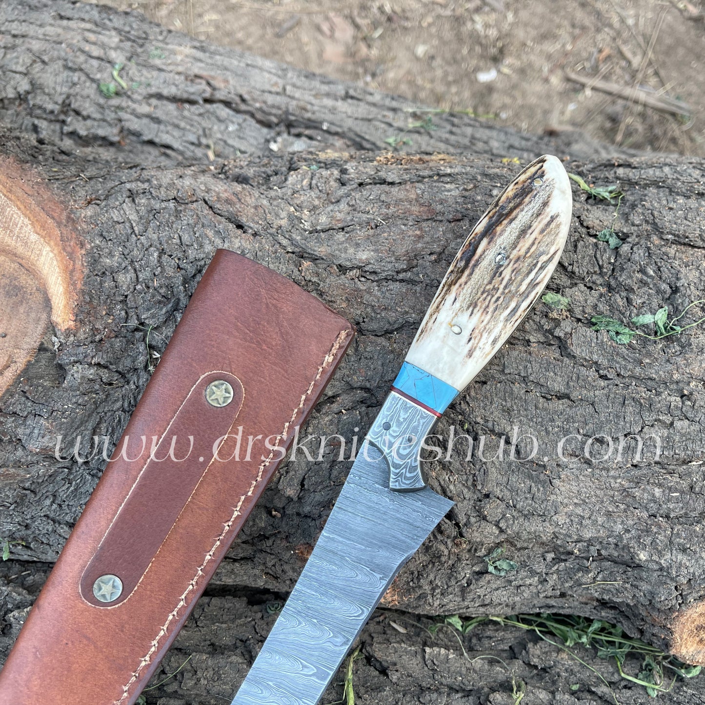 Fillet Knife With Leather Sheath Cover