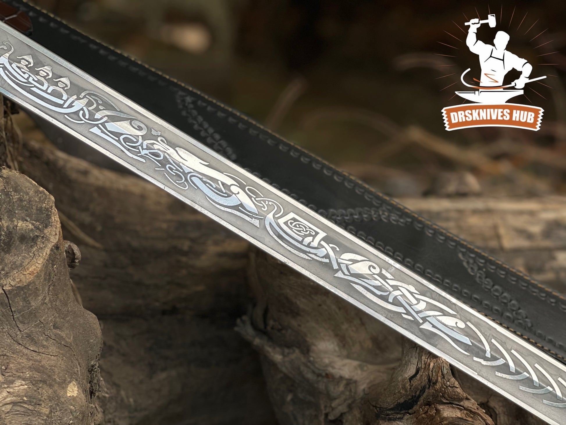 Premium Collectible Viking Sword with Leather Sheath | DRSKNIVES HUB
