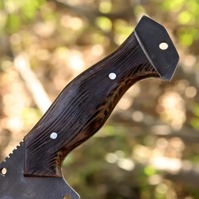 J2 Steel Skinner Knife 10" – Wenge Wood Handle | DRSKNIVES HUB