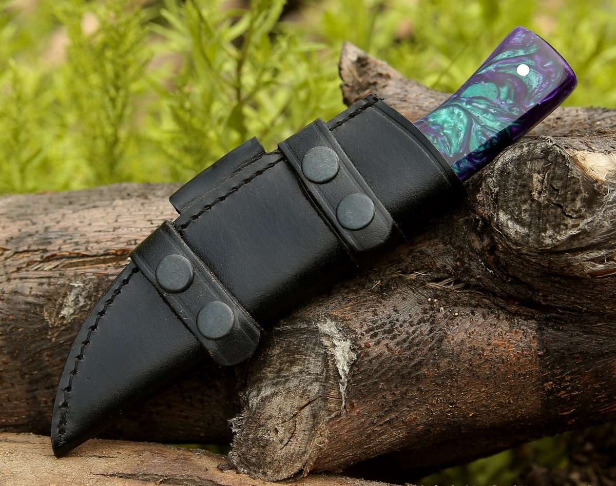 8” Inches Handmade Custom Damascus Steel Skinner Knife