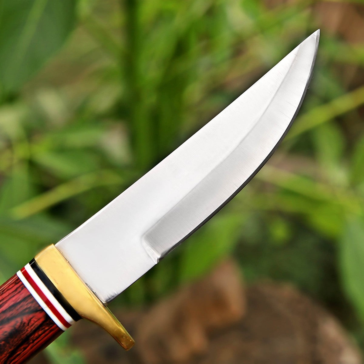 J2 Steel Hunting Knife 10" – Red Wood Handle Razor Sharp | DRSKNIVES HUB