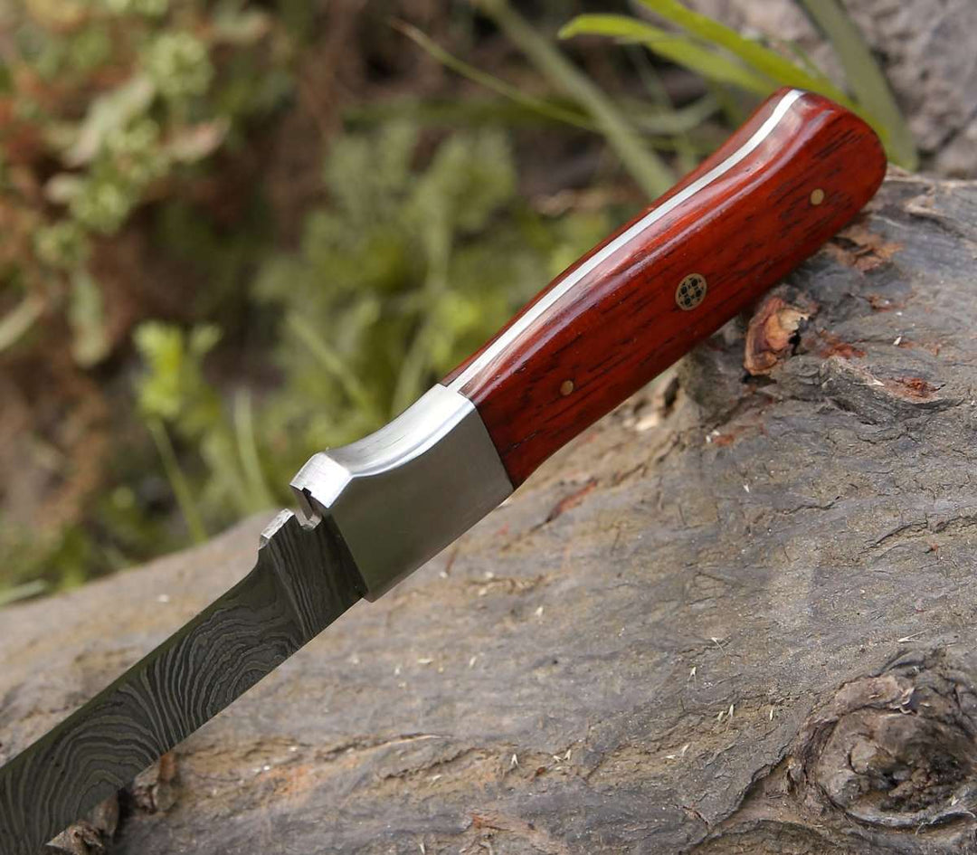 DAMASCUS STEEL FILLET KNIFE WOOD HANDLE || DRS KNIVES HUB