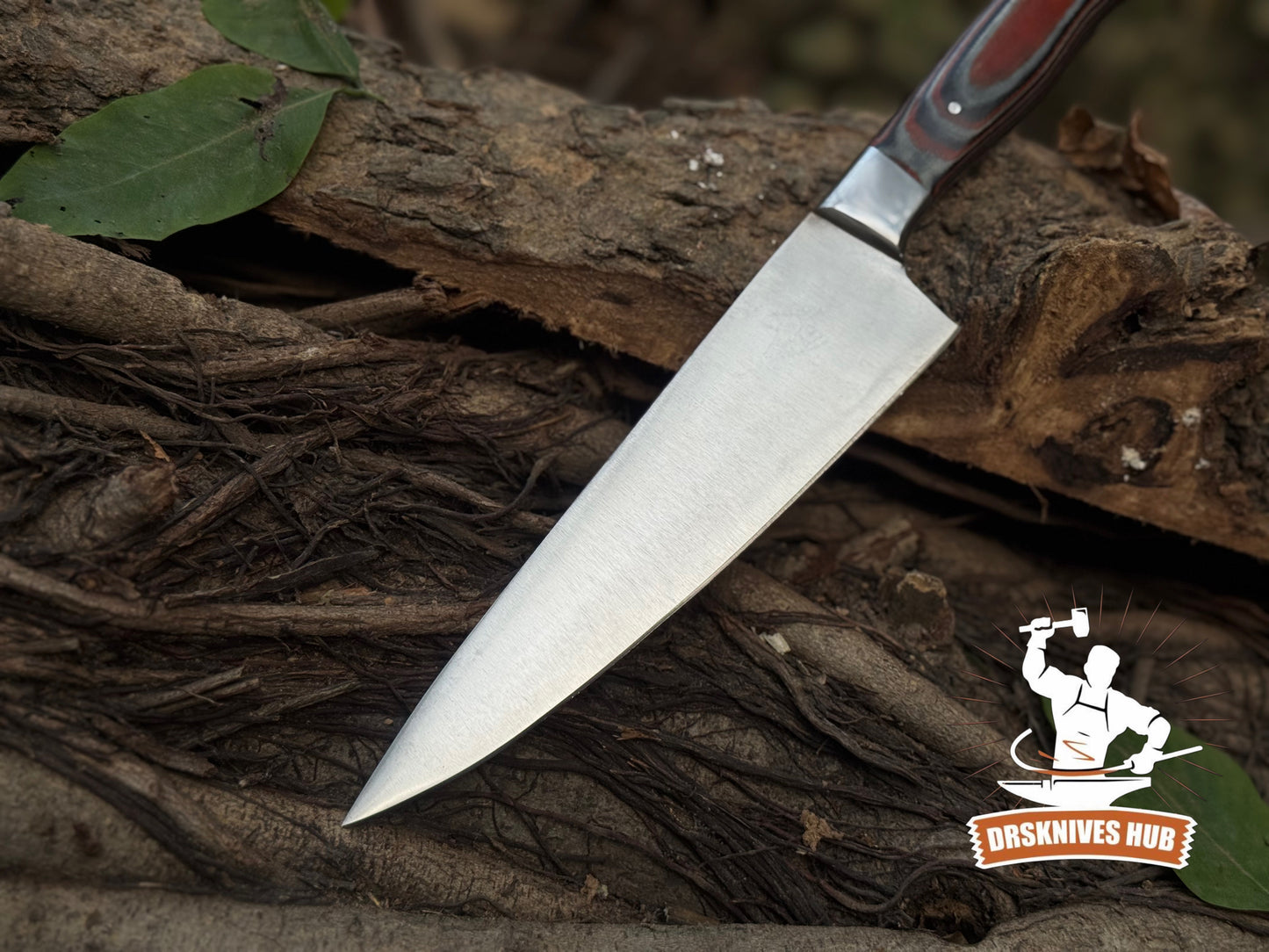 Handmade 13-Inch Chef Knife – Premium 440C Stainless Steel With Leather Sheath Cover | DRSKNIVES HUB