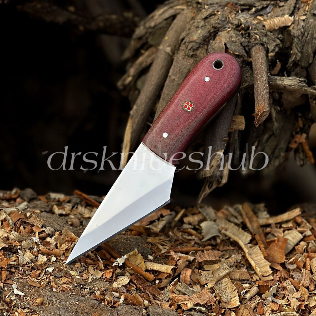 Set of 4 Custom Handmade Skinner Knives – D2 Steel Blades