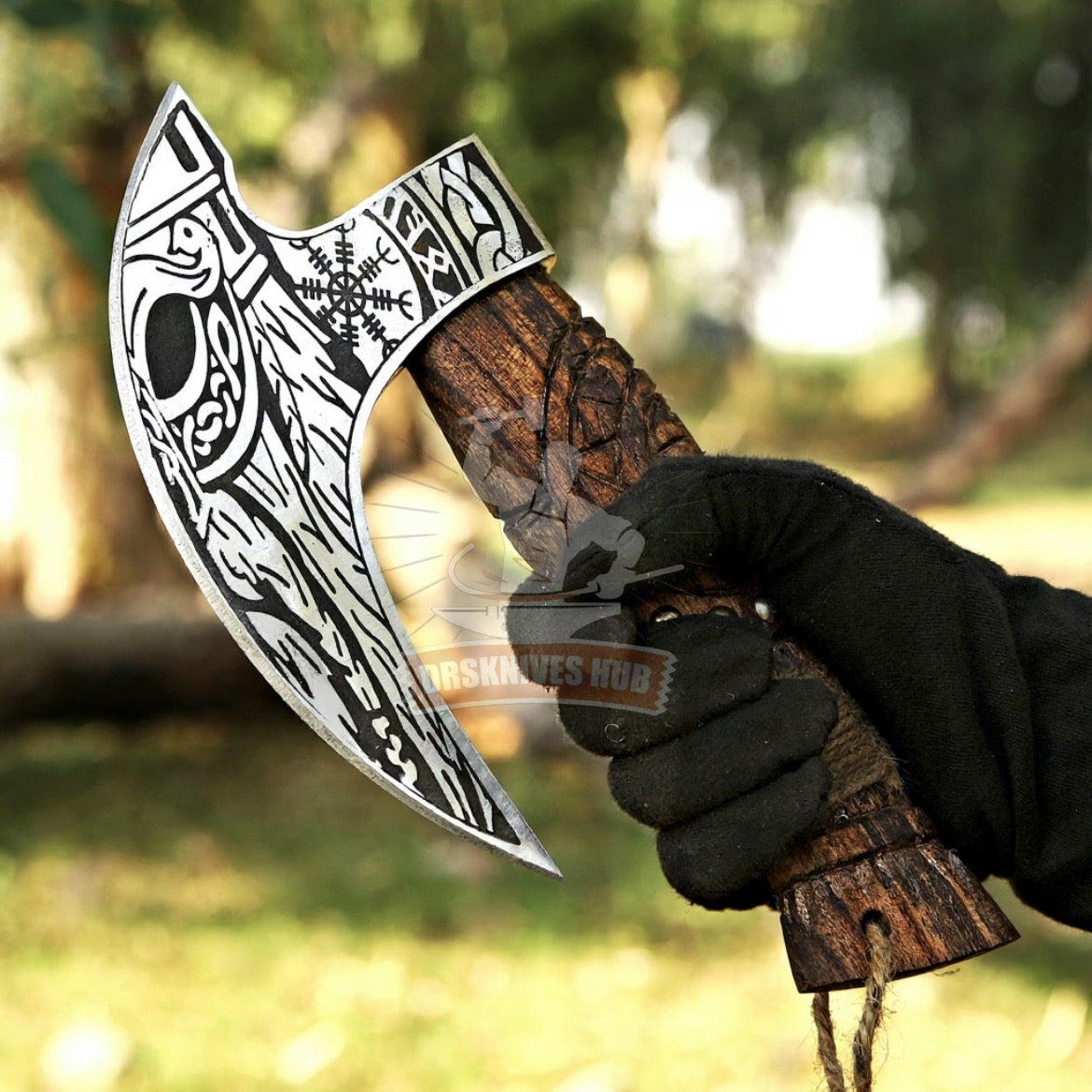 Pizza Axe – Hand Forged High Carbon Steel Pizza Cutter | DRSKNIVES HUB