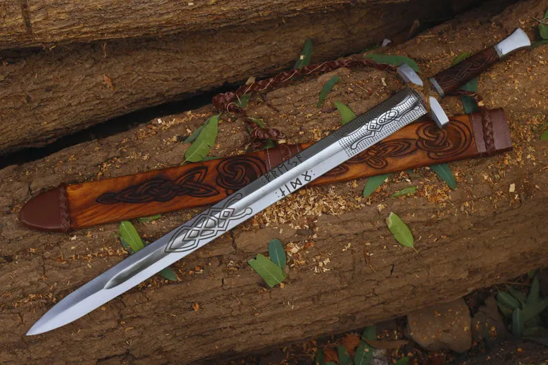HANDMADE VIKING SWORD WITH  SCABBARD || DRS KNIVES HUB