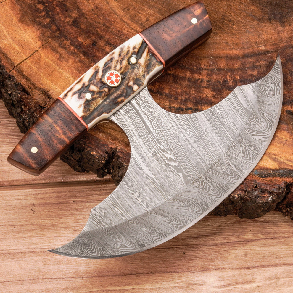 Premium Damascus steel blade ullu knife || drs knives hub