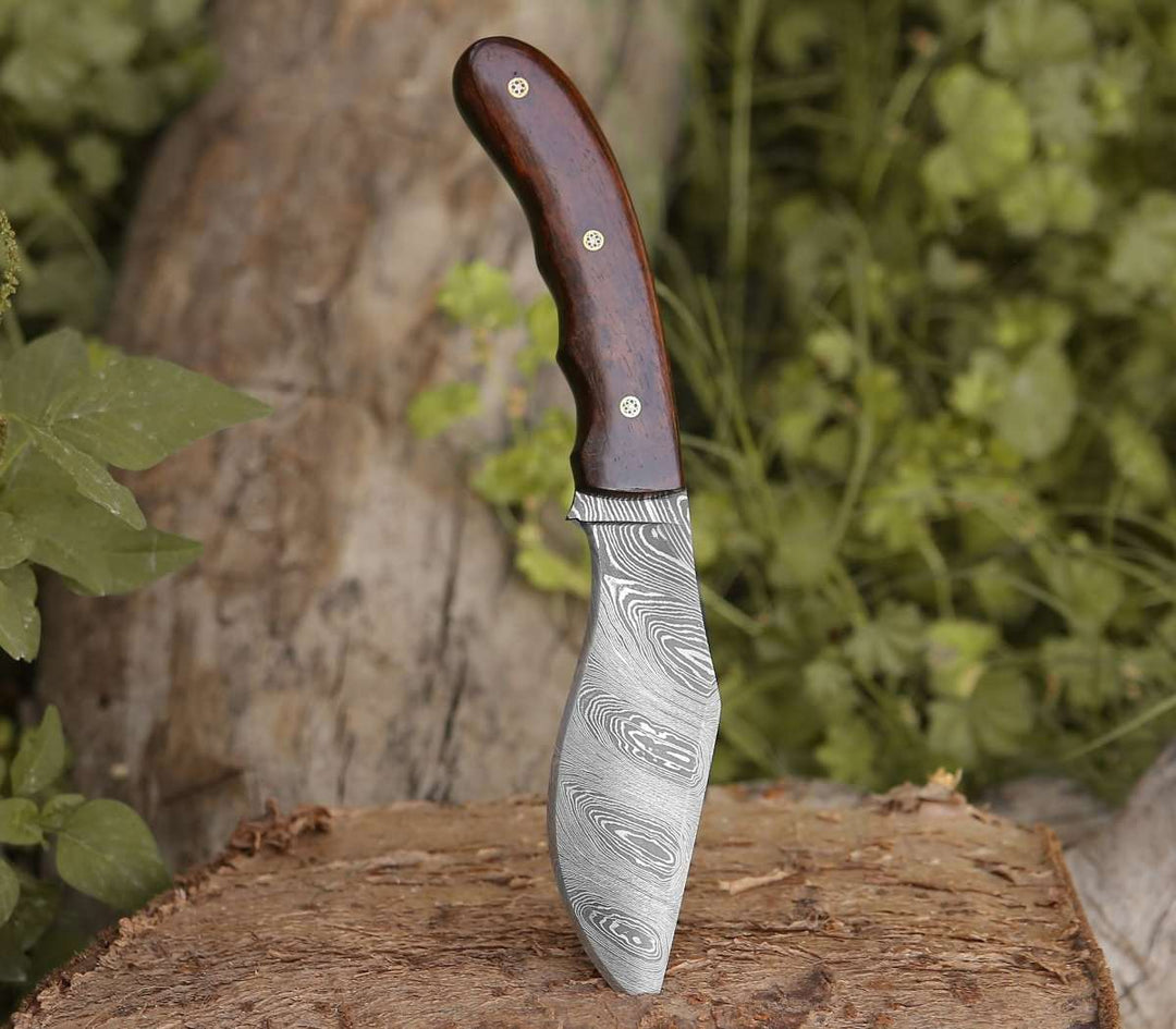 HAND FORGED OUTDOOR KUKRI KNIFE WITH LEATHER SHEATH || DRS KNIVES HUB