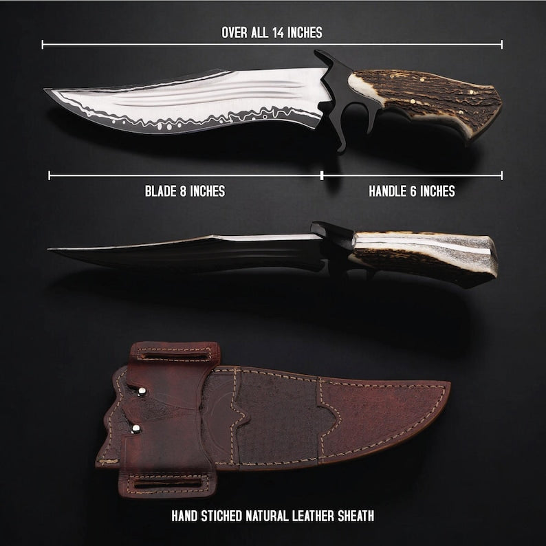 Hand Forged D2 Steel Heavy Duty Bowie Knife - Premium Quality | DRSKNIVES HUB