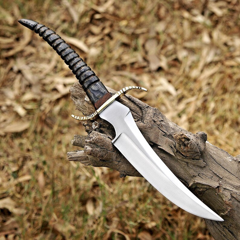 J2 Steel Skinner Knife 14.5" – Pakka Wood Handle Brass Guard | DRSKNIVES HUB