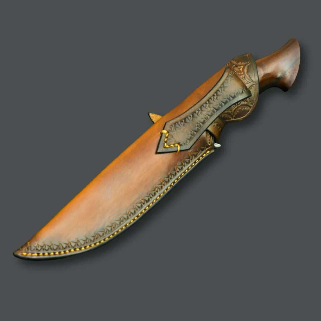 ELITE KNIFE HUNTING UTILITY KNIFE WITH EXOTIC SANDALWOOD HANDLE || DRS KNIVES HUB