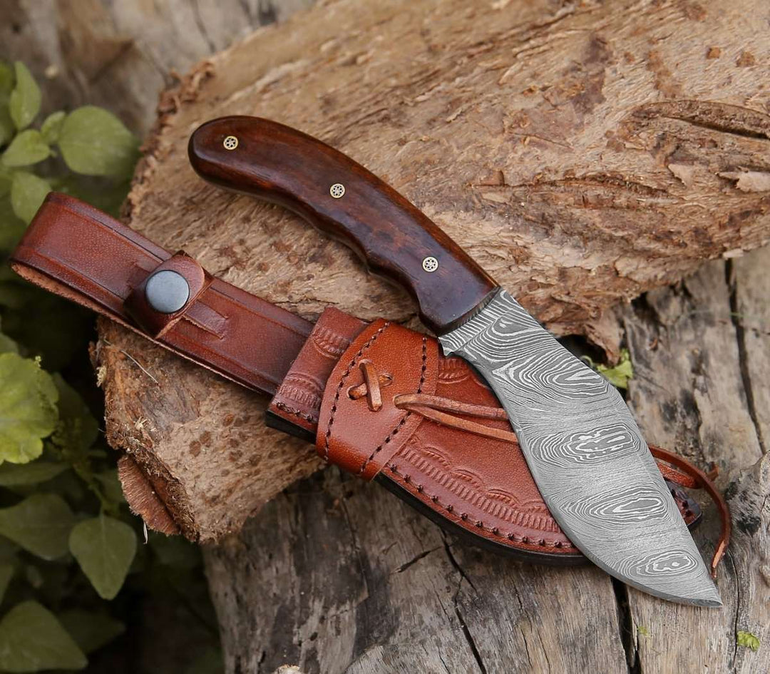 HAND FORGED OUTDOOR KUKRI KNIFE WITH LEATHER SHEATH || DRS KNIVES HUB