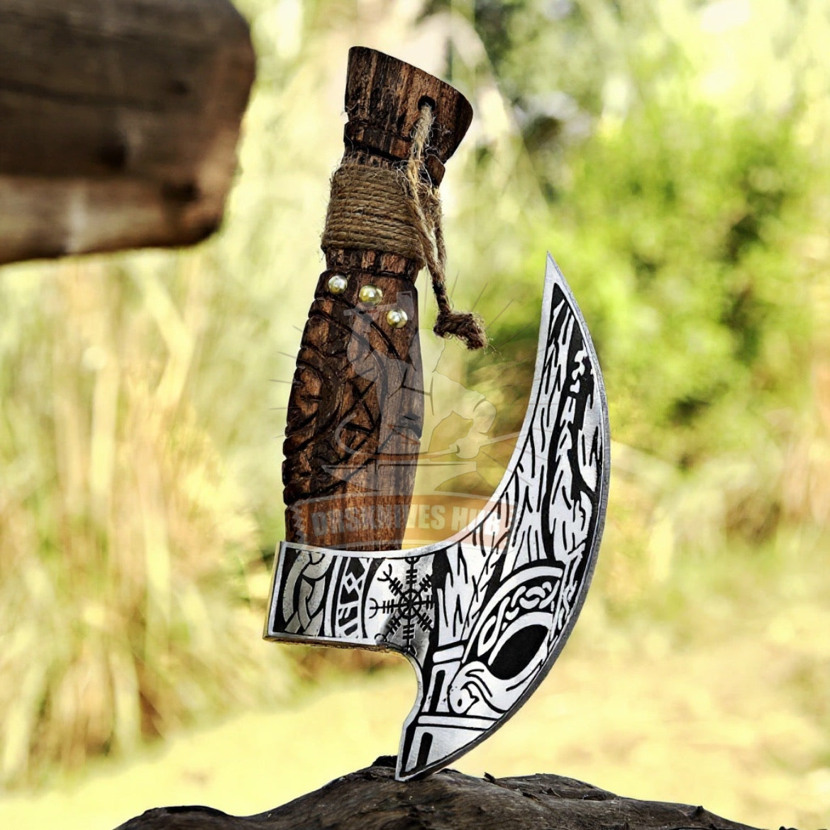 Pizza Axe – Hand Forged High Carbon Steel Pizza Cutter | DRSKNIVES HUB