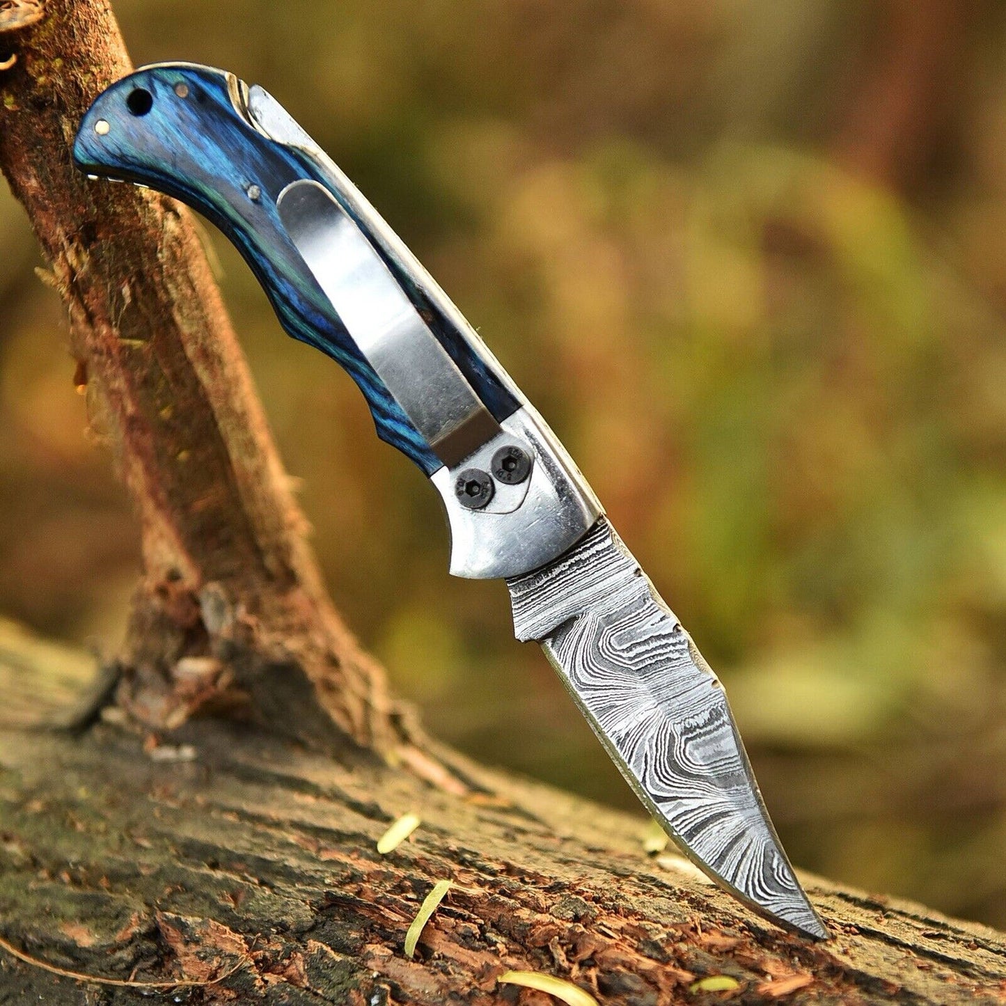 HANDMADE BELT CLIP FOLDING POCKET KNIFE || DRS KNIVES HUB