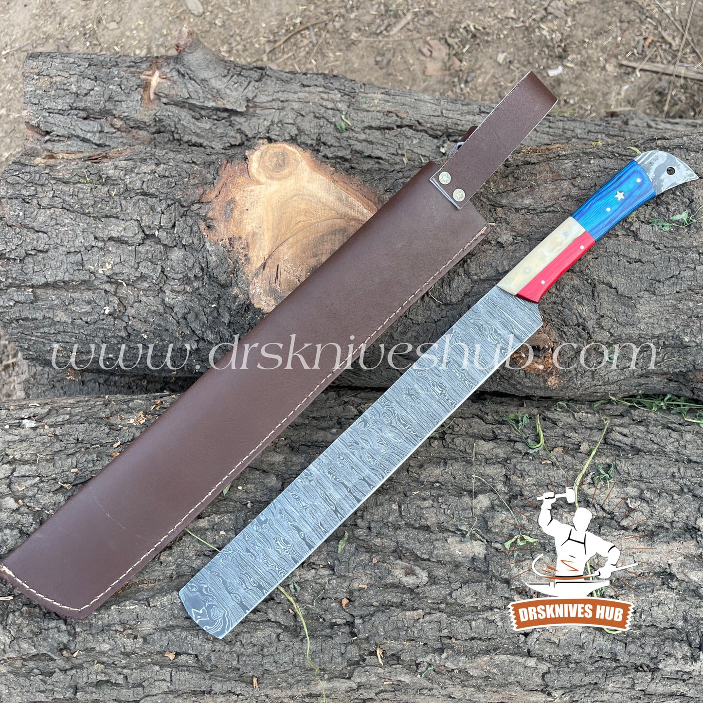 19” Brisket Knife Custom Hand Forged Texas Handle BBQ Knife