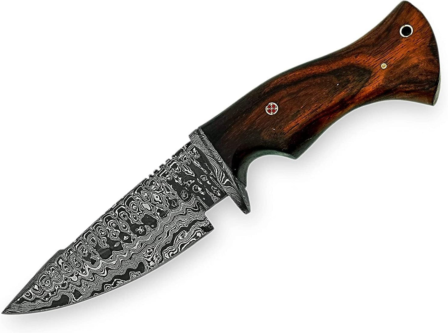HANDMADE DAMASCUS STEEL CLASSIC BOWIE KNIFE WITH COVER || DRS KNIVES HUB