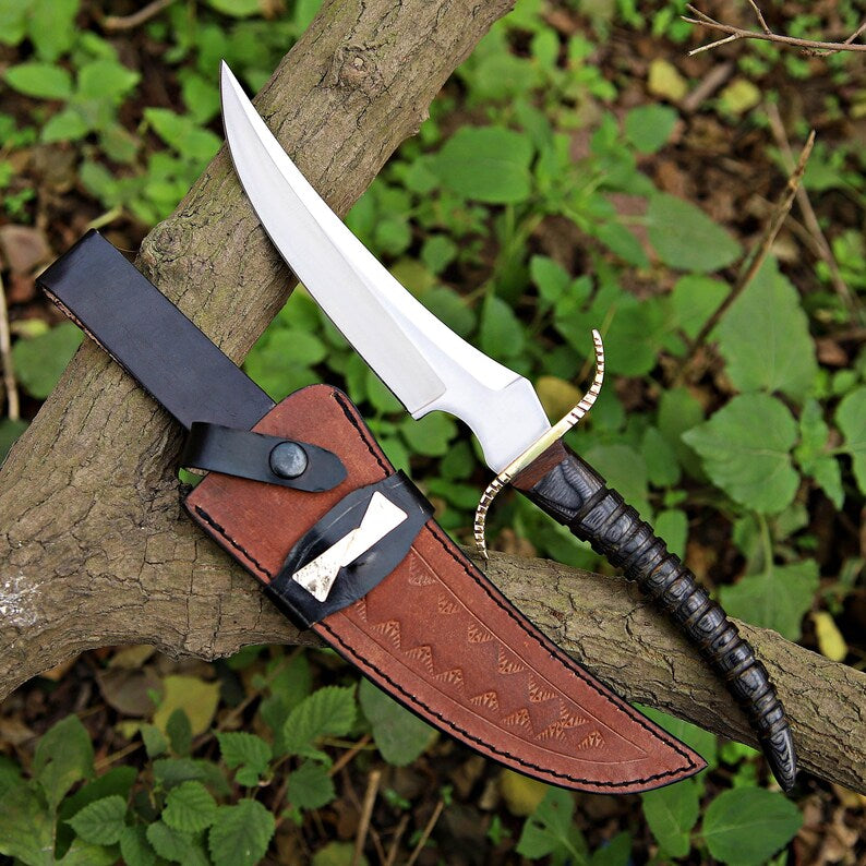J2 Steel Skinner Knife 14.5" – Pakka Wood Handle Brass Guard | DRSKNIVES HUB