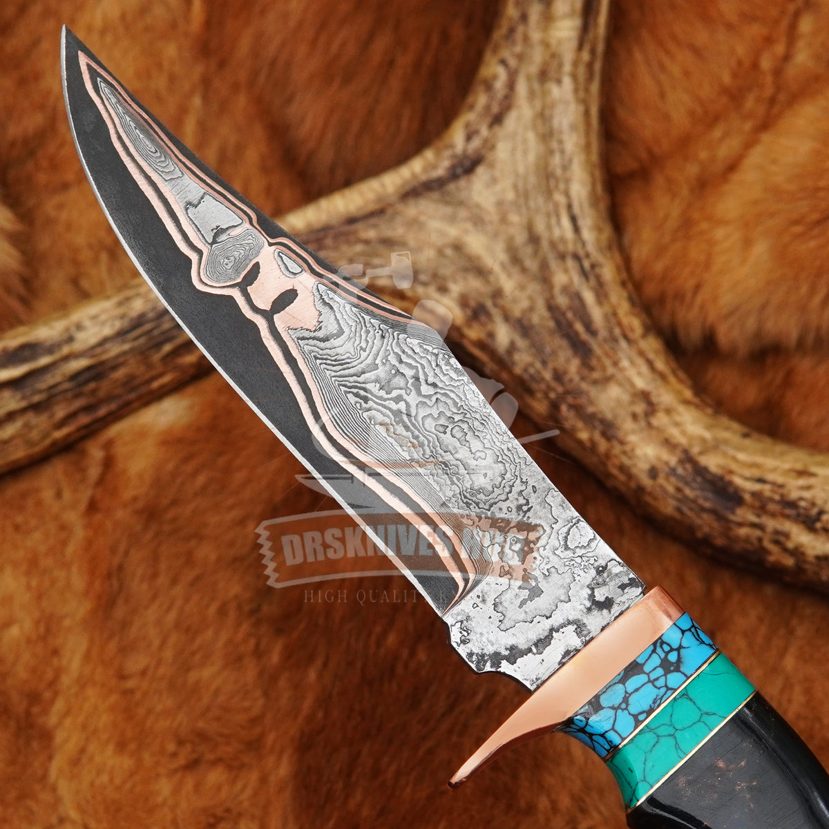 Copper Damascus Blade 