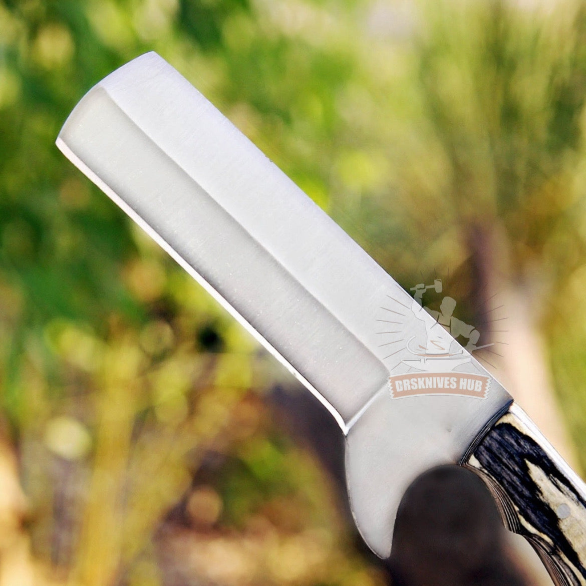 D2 Steel Bull Cutter Knife 8 Inch With Handle Of Pakka Wood