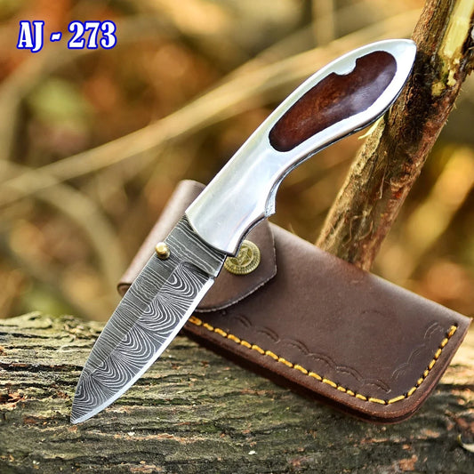 Damascus_Folding_Pocket_Knife_7 - DRSKNIVES HUB