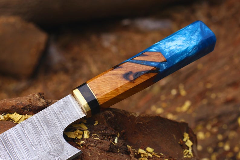 CHEF KNIFE CUSTOM HANDMADE DAMASCUS KITCHEN KNIFE || DRS KNIVES HUB