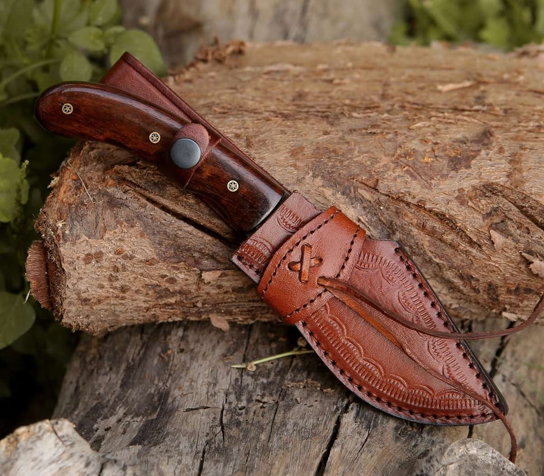 HAND FORGED OUTDOOR KUKRI KNIFE WITH LEATHER SHEATH || DRS KNIVES HUB