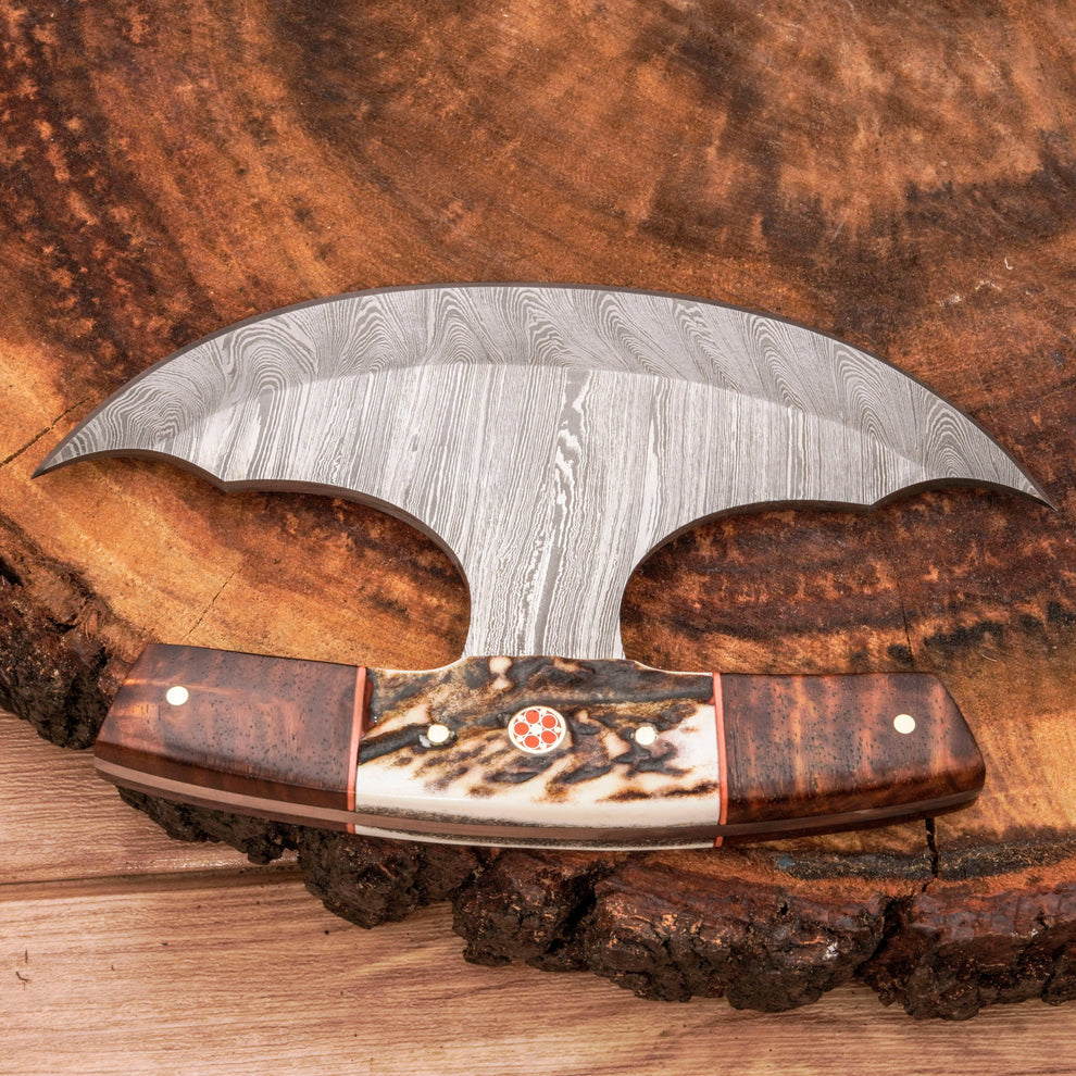 Premium Damascus steel blade ullu knife || drs knives hub