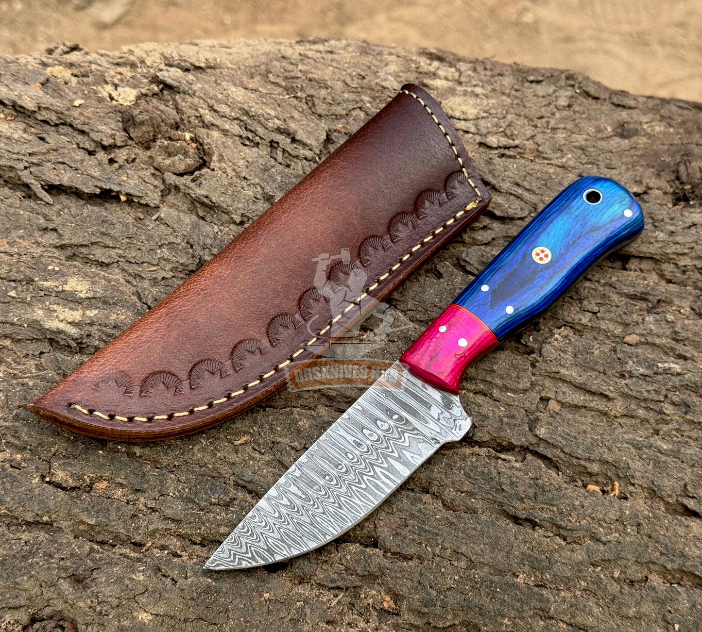 Cowboy Knife 9" – Damascus Steel for Cattle Ranching | DRSKNIVES HUB