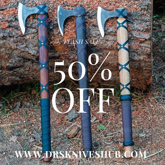 Beautiful Axe , Hand forged Carbon Steel Axe ,Ragnar axe Set of 3 Ragnar Viking axes With Leather Sheath Cover