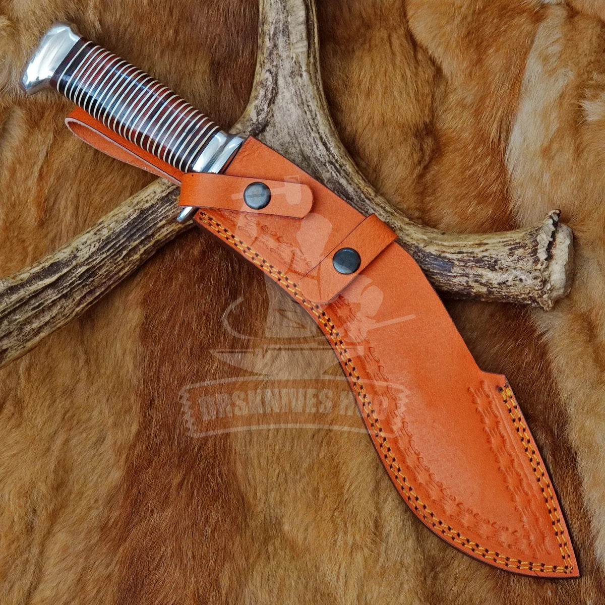 Hand_Forged_High_Carbon_Steel_Kukri_Knife_Sheath - DRSKNIVES HUB