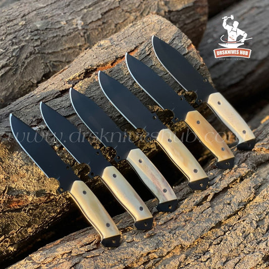 Hunting knives || Don’t miss out on this incredible deal! Get all six items with leather sheaths and enjoy free shipping