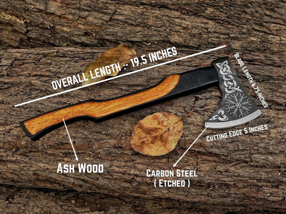 19.5 inch custom carbon steel tomahawk axe