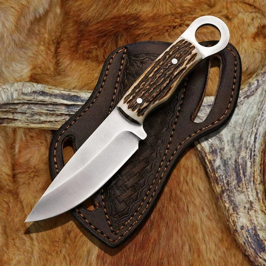 drsknives-hub-antler-hunting-knife - DRSKNIVES HUB
