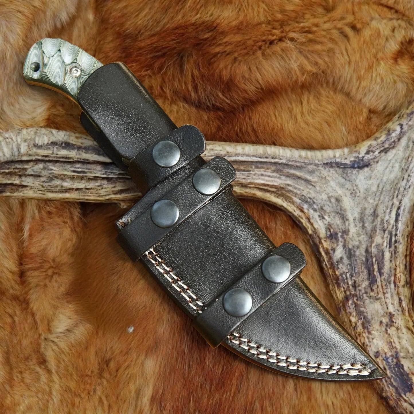 drsknives-hub-combat-skinner-knife-leather-sheath - DRSKNIVES HUB