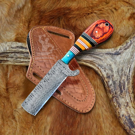 drsknives-hub-damascus-cowboy-knife - DRSKNIVES HUB