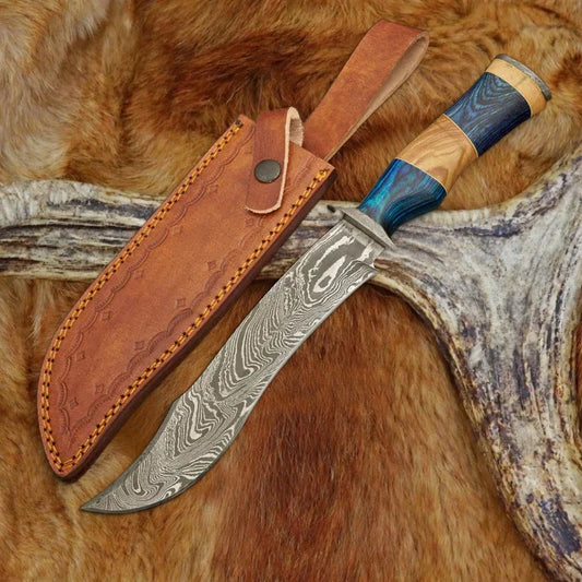 drsknives-hub-damascus-hunting-knife - DRSKNIVES HUB