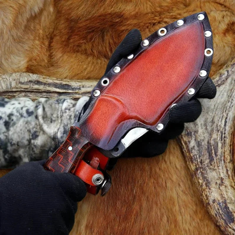 drsknives-hub-j2-steel-skinner-knife-leather-sheath - DRSKNIVES HUB