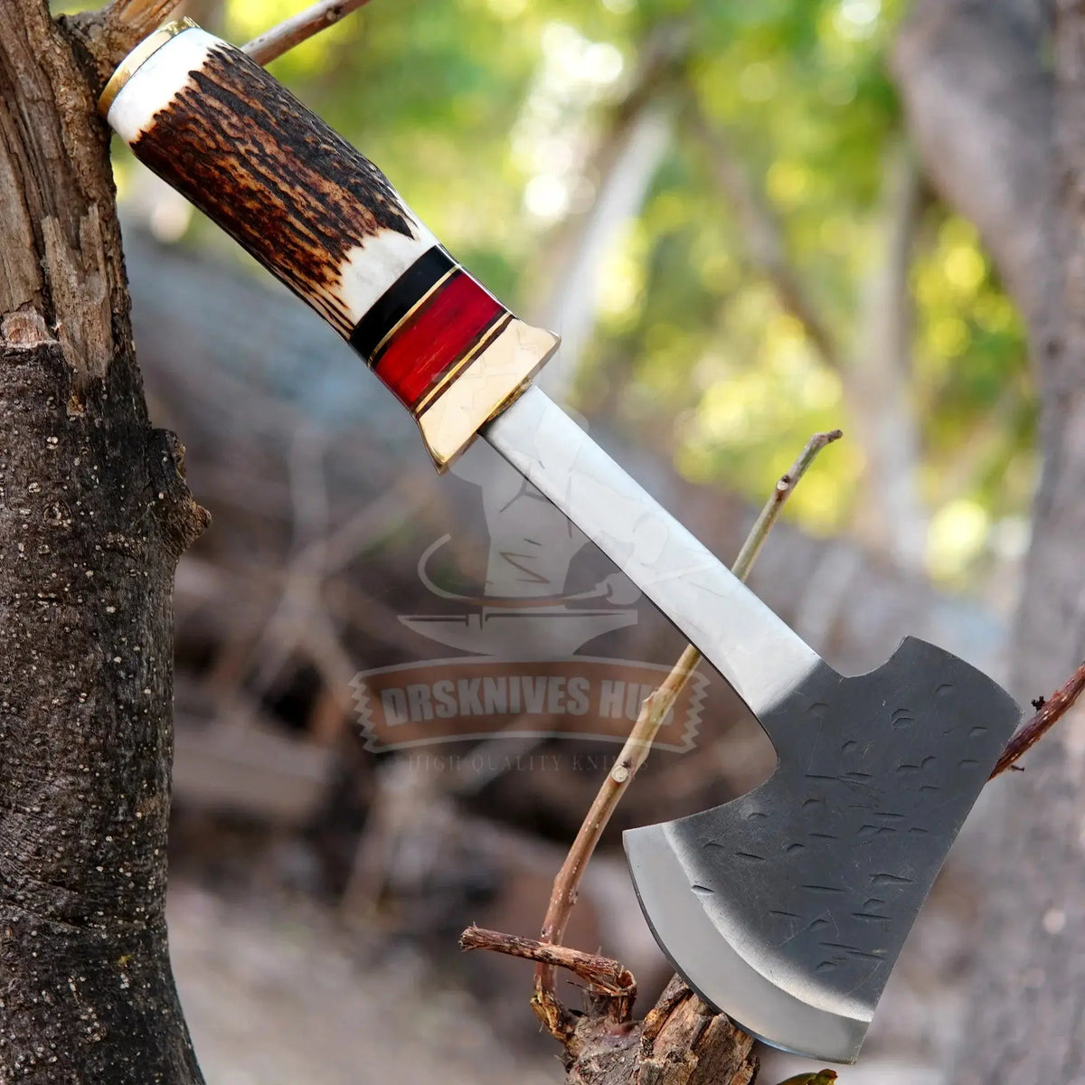 Handmade J2 steel bushcraft axe