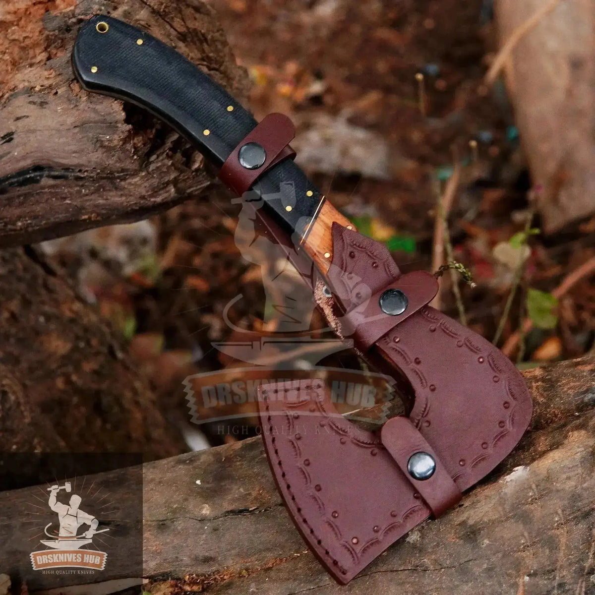 Handmade bushcraft axe by DRSKNIVES HUB