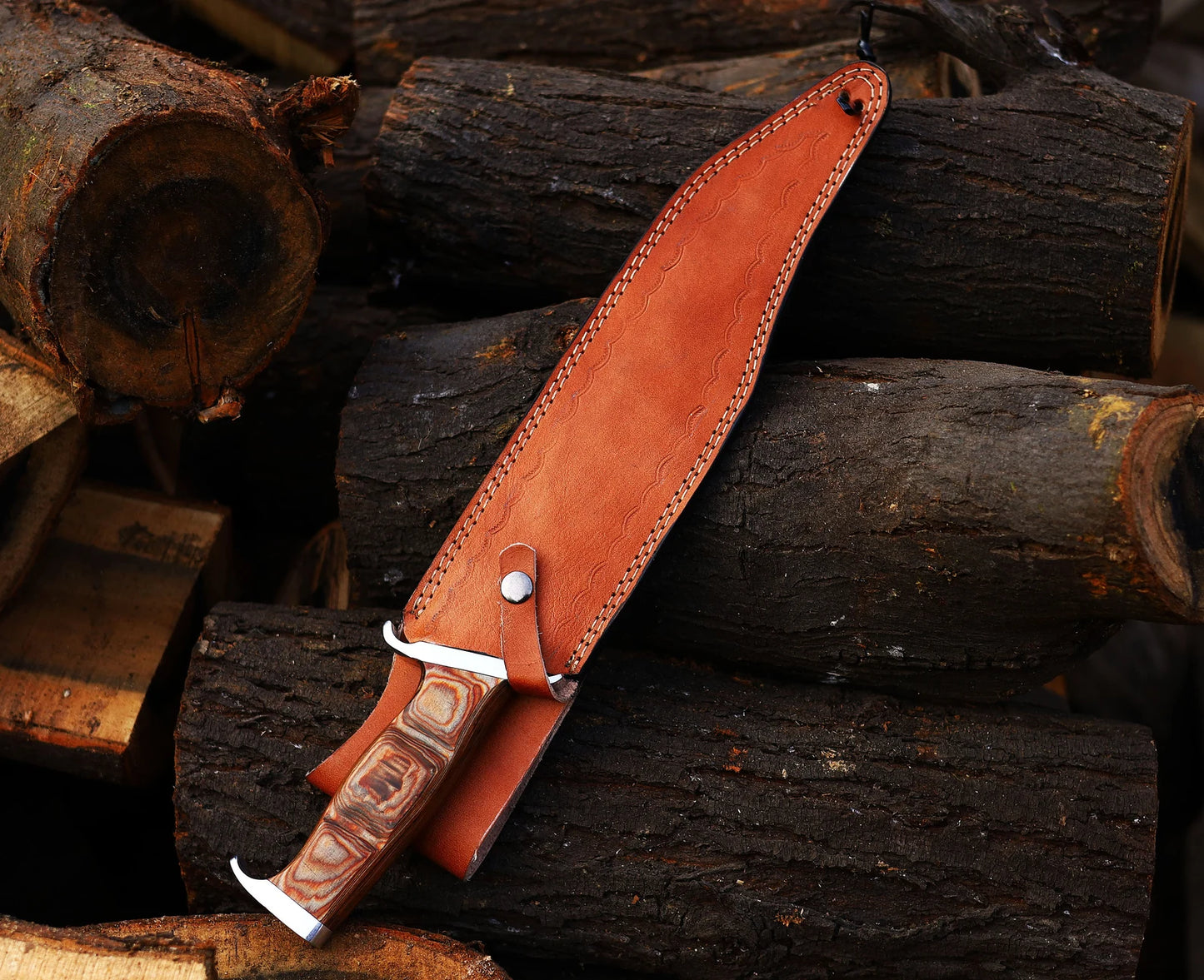 CUSTOM HANDMADE RAMBO BOWIE KNIFE WITH SHEATH || DRS KNIVES HUB