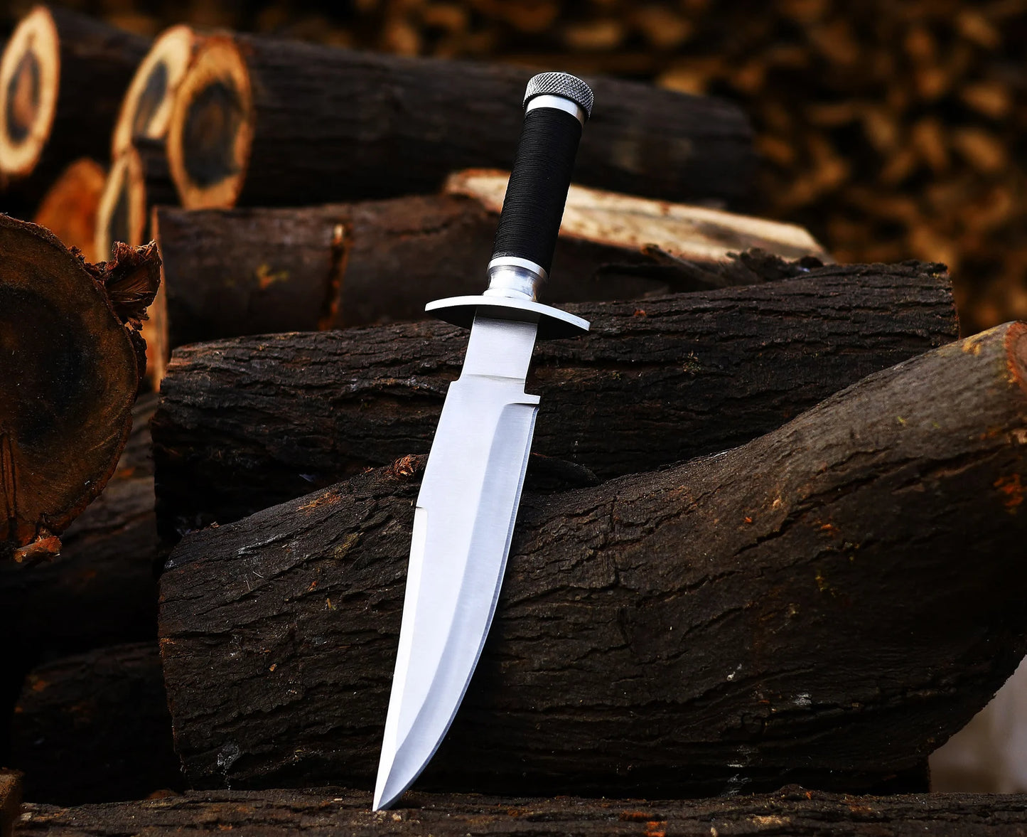 HANDMADE J2 STEEL JACK CRAIN KNIFE WITH LEATHER SHEATH COVER || DRS KNIVES HUB