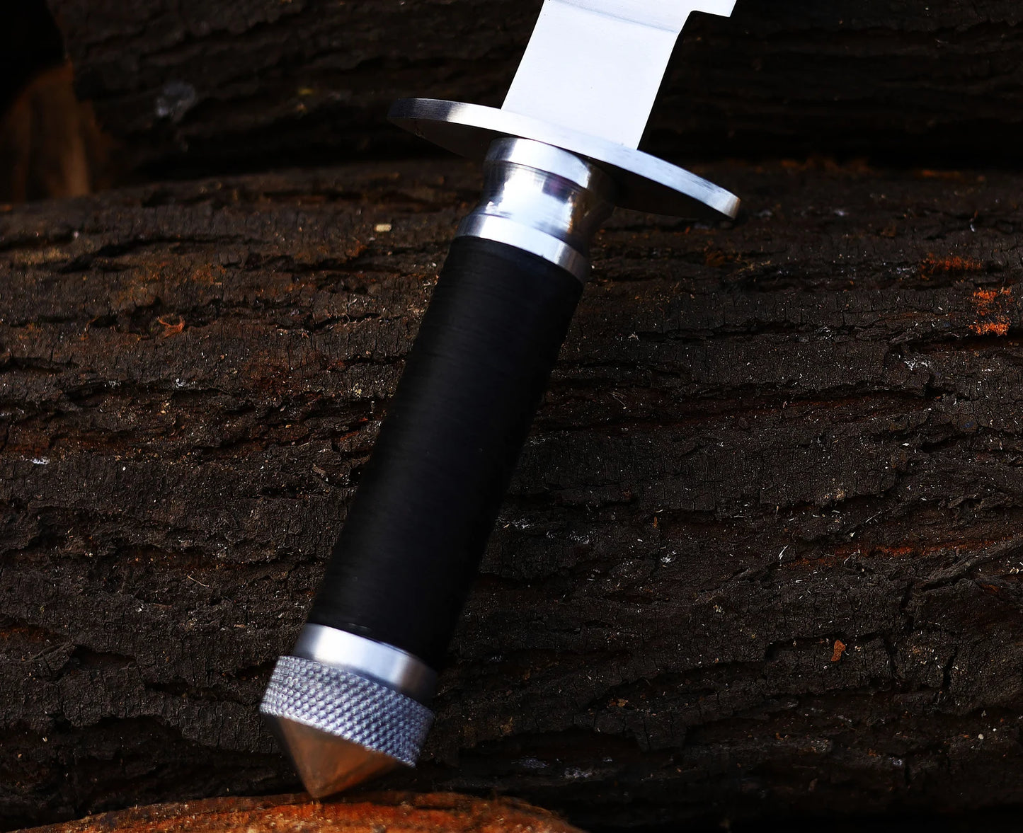 HANDMADE J2 STEEL JACK CRAIN KNIFE WITH LEATHER SHEATH COVER || DRS KNIVES HUB