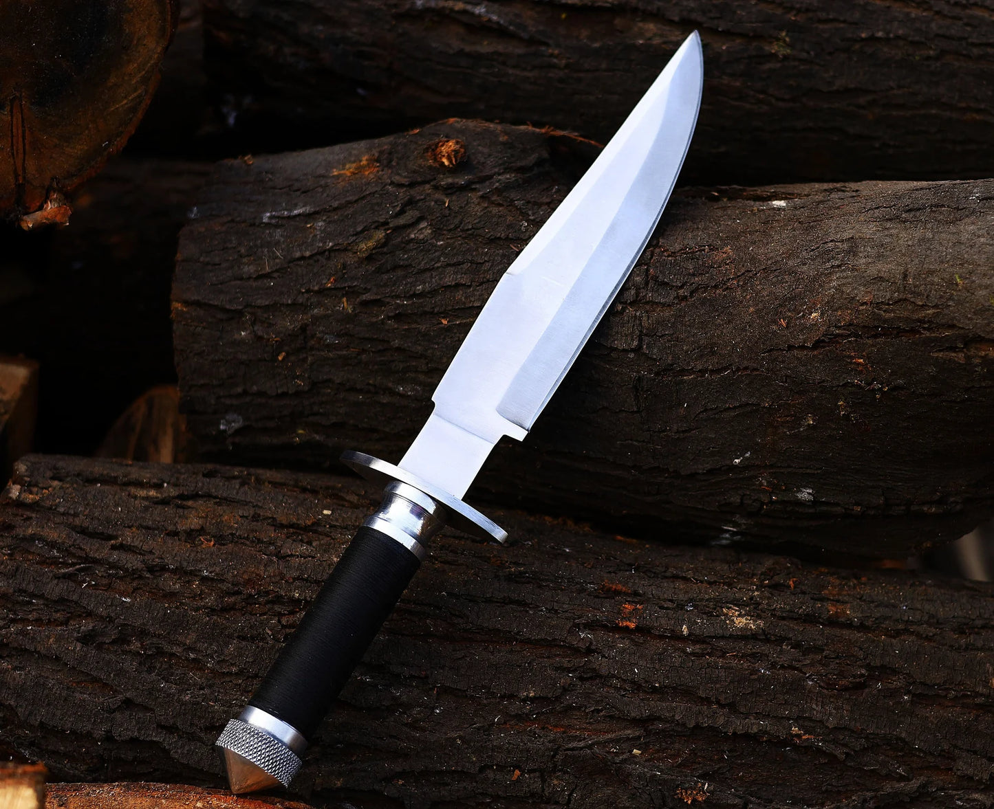 HANDMADE J2 STEEL JACK CRAIN KNIFE WITH LEATHER SHEATH COVER || DRS KNIVES HUB
